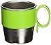 Innobaby Din Din Smart Stainless Steel Cup (9 oz) with Handle for Babies, Toddlers and Kids. BPA Free, Green