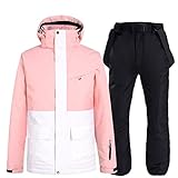 Winter Women's Stitching Snow Ski Jacket Warm