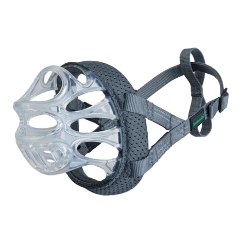 Baskerville INVISA Basket Dog Muzzle - Patented Humane Design with Facial Visib…