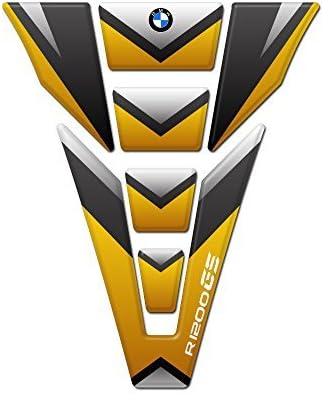 Motorbike Tank Pad Protector Motorcycle Scratch Pad compatible '' BMW R 1200 GS Orange Metal ''