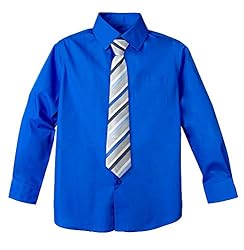 Spring Notion Boys' Cotton Blend Dress Shirt and