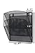 Klickpick Office Hanging Files Wall Mounted Metal Mesh Document File Organizer Magazine Holder Rack Organizer 3 Tier Section Racks Multipurpose Use to Display Files, Magazine, Newspapers (3t Black)