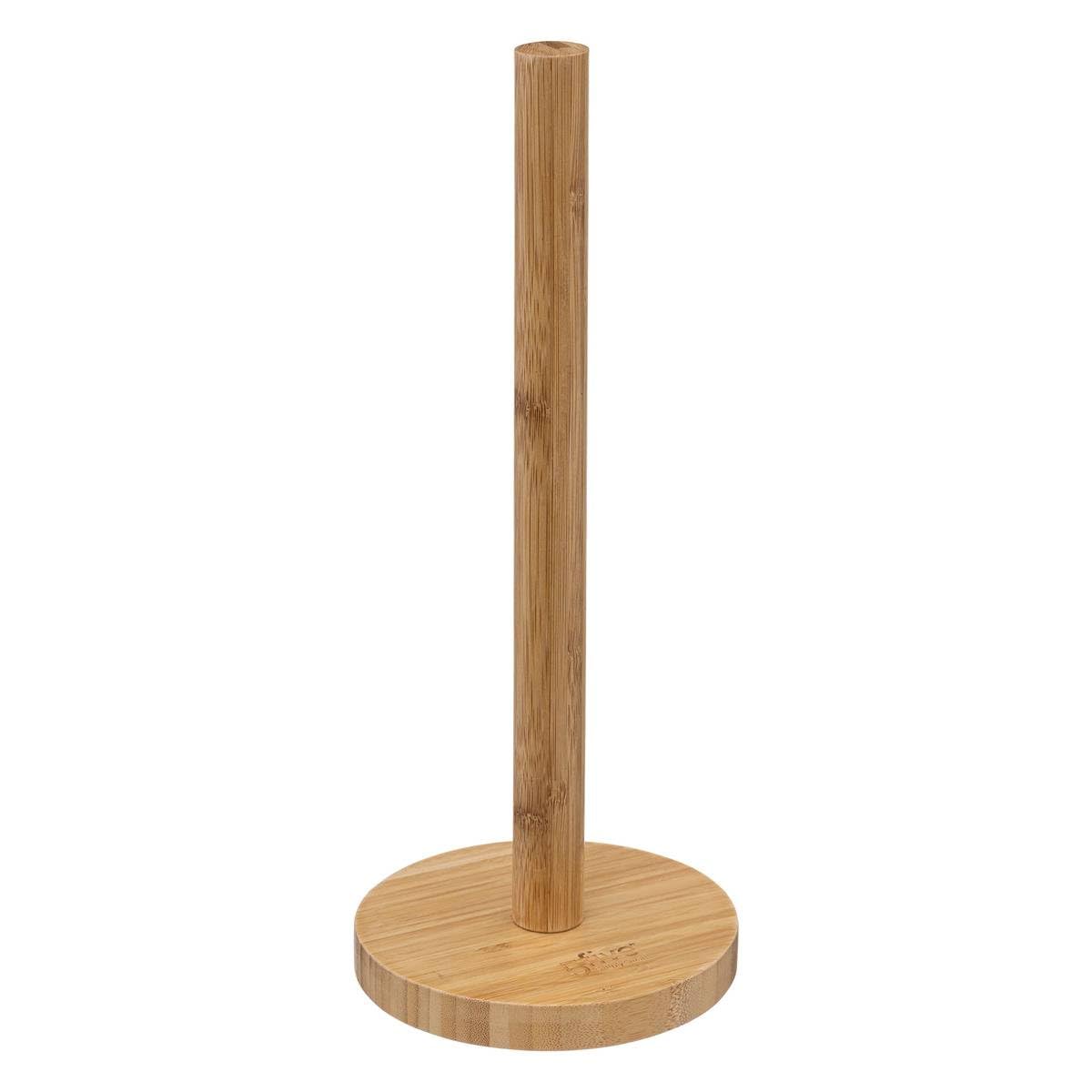 JJA 716004 Kitchen Roll Holder Bamboo Wood,H. 32 x D. 12.5 cm