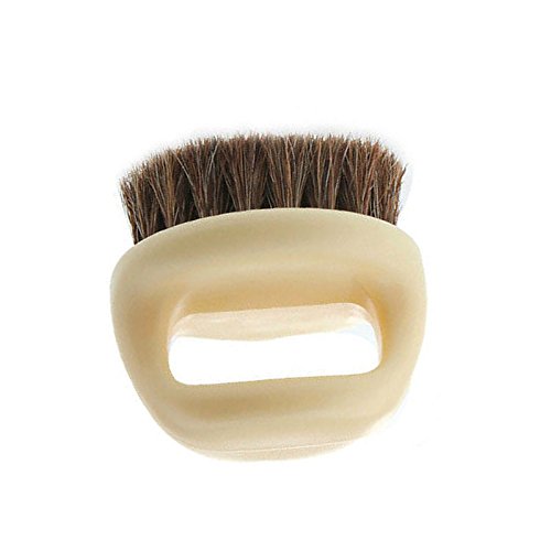 Windspeed High Quality Horse Hair Soft Brush horse mane Shoe Brush pappus bag brush (beige) + Cable Tie