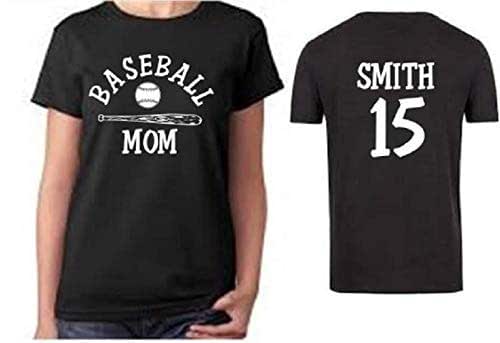 personalized baseball mom shirts