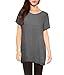HyBrid & Company Womens Short Kimono Sleeve Loose Fit Tunic Top Made in USA