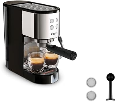 - Virtuoso Essential Machine expresso compacte Silver - 15 bars