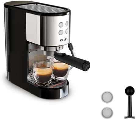 - Virtuoso Essential Machine expresso compacte Silver - 15 bars