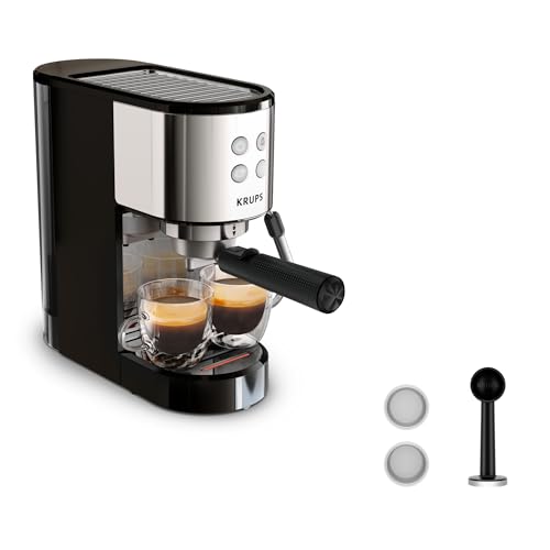 - Virtuoso Essential Machine expresso compacte Silver - 15 bars