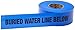 Mutual 17783 Polyethylene Non Detectable Underground Water Line Marking Tape, 4.5 mil Thickness, 1000' Length x 3