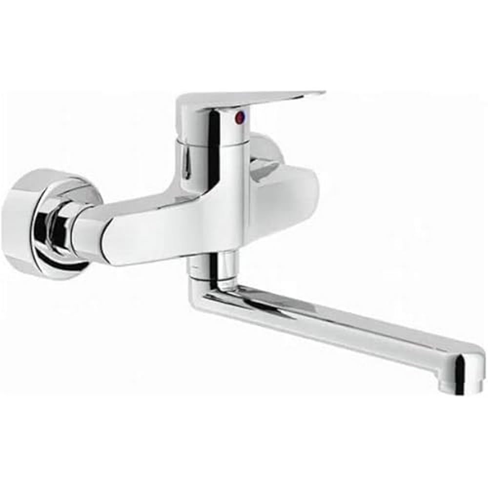 Rubinetteria Nobili ITAL00115/-0 Wall Mounted Kitchen Mixer, Chrome