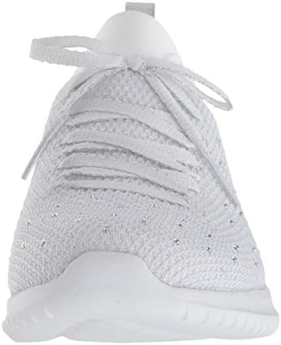 skechers ultra flex strolling out rhinestone slip on trainer