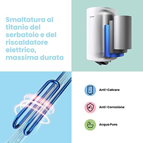 D50-15EFG Scaldabagno Elettrico Murale ad Accumolo 50 L – Sopra lavello ad accumulo — compatto facile da installare