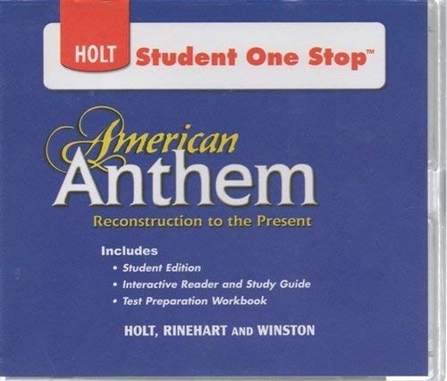 Buy American Anthem Grades 9 12 Reconstruction To The Present Student One Stop American Anthem Modern American History Book Online At Low Prices In India American Anthem Grades 9 12 Reconstruction To The Present