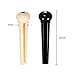 6PCS Acoustic Guitar ABS Plastic Bridge Pins, Ivory With Black Dot