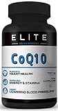 COQ10- CoEnzyme Q10 - 100MG servings- 120 Capsules - Reduce High Blood Pressure Vitamins - Total Heart Health Vitamins - Healthy Aging- lower ldl cholesterol support naturally - Chest Pain Relief