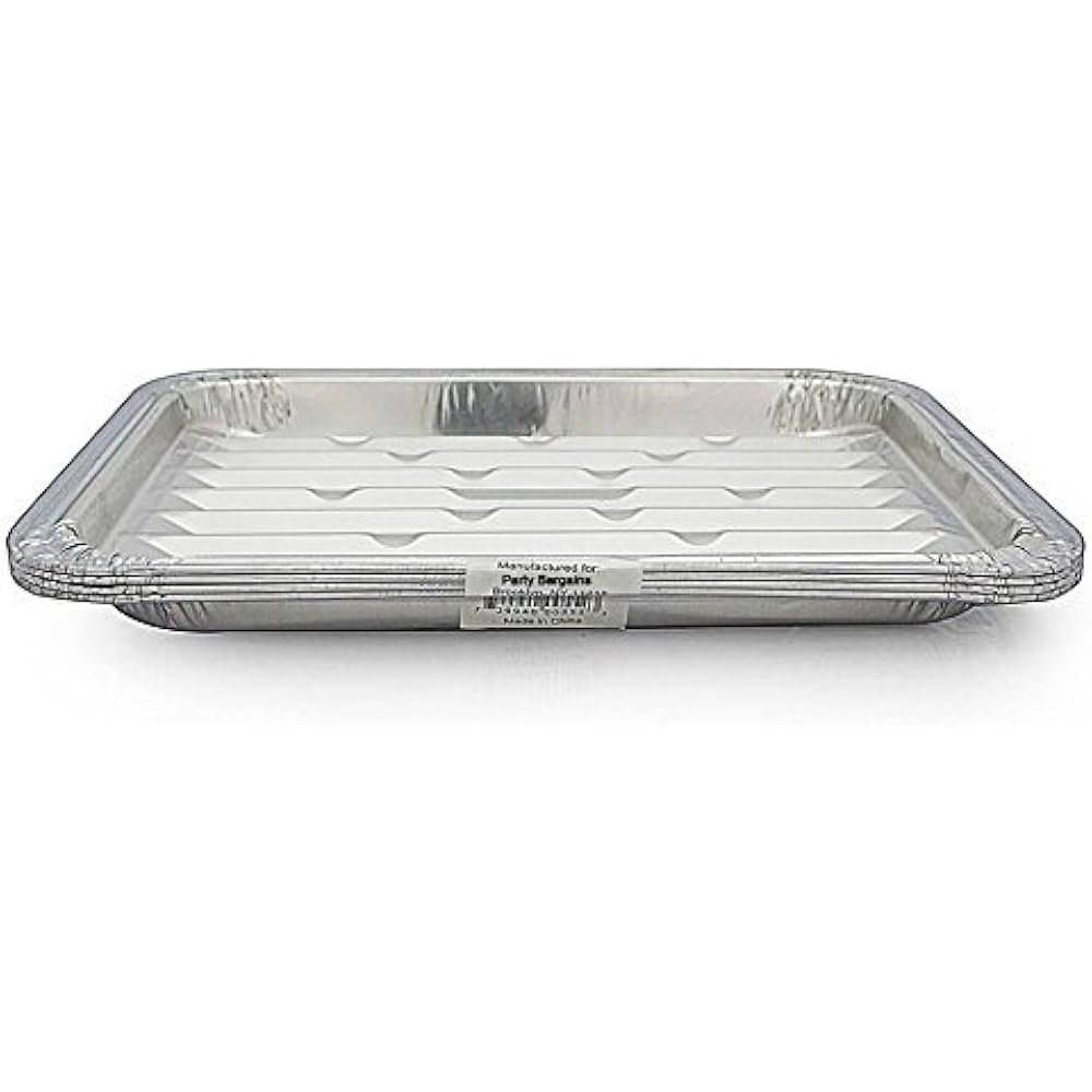 Disposable Aluminum Broiler Baking Cooking Pan & Grill Liner, Sheets