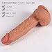 Realistic Dildo Vibrator- 10 Powerful Vibrating Dildo Sex Toy Vibrator for Vaginal G Spot & Anal Play with Suction Cup and Remote Control Adult Toys for Couples and Women (8.07 inch)