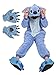 ReachMe Stitch Onesie Pajamas with Matching Gloves and Slippers Animal Pjs Halloween Costumes Party Wear(1 Blue,XL)