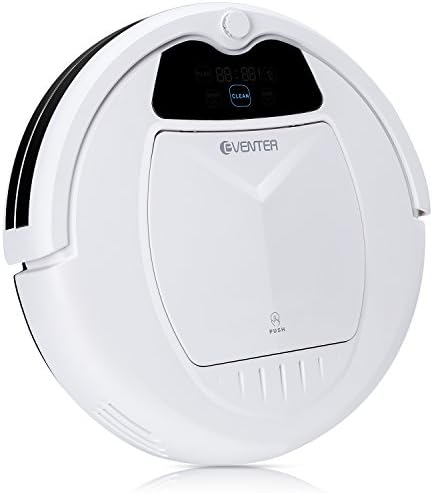 Auto Vacuum Cleaner Pet Fur Hair Robins Robot with High Suction and Self-Charging,High-tech Sensors for Low-Pile Carpet Hardwood Floor Cleaning, Extra Side Brushes and HEPA Filter(White)