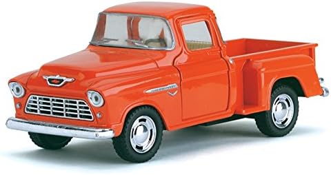 Flying Toyszer® 5" Diecast Metal 1955 Stepside Pickup Truck Car, Pack of 1, Color May Vary