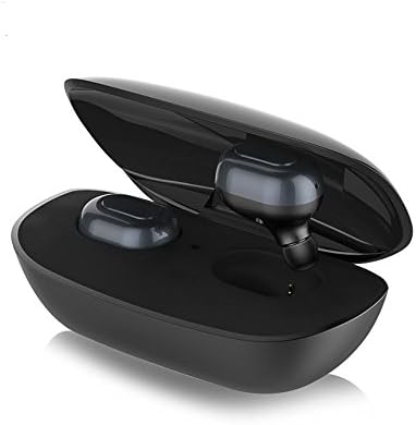 Wastou Dual Wireless Mini Earbuds with Mic &amp; Power Bank Portable Storage Box Bluetooth Headphones Stereo In-ear Headsets for IOS and Android Smartphone