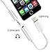 Lightning to 3.5 mm Headphone Jack Adapter, AKwor Lightning Connector to 3.5mm AUX Female Audio Jack Earphone Extender Jack Stereo for iPhone 7 / 7 Plus - Support IOS 10.3 and Later