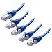 Cable Matters 5-Pack Snagless Cat 6a, Cat6a (SSTP, SFTP) Shielded Ethernet Cable in Blue 7 Feet primary