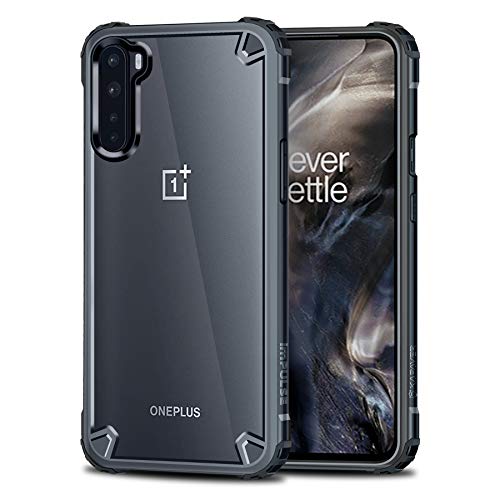 KAPAVER® Impulse Transparent Hybrid Hard PC Back TPU Bumper Impact Resistant Protection Back Cover Case for OnePlus Nord