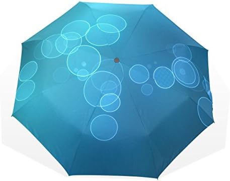 THUNANA Light pattern 3 Folds Windproof Anti-UV Umbrella，Repel Windproof Travel Umbrella with Teflon Coating