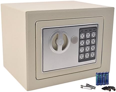Small Digital Electronic Safe Box Keypad Lock Home Office Hotel Gun Black New (white)
