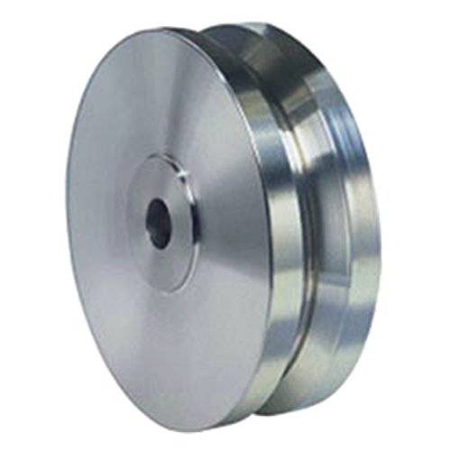 6" X 2" Stainless VGroove Wheel, 3/4" Plain Bore, 1200 lb Capacity