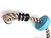 HAPPY PIE PLAY&ADVENTURE Kids Five Knotted Platforms Climbing Rope for Playground Sets/Tree House Exercise Toy - Blue