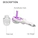 KBAYBO Car Aroma Diffusers & Cool Mist Car Humidifiers All in One! Freshen & Revitalize Your Driving Experience & 12V DC Diffuser for Aromatherapy (Purple)