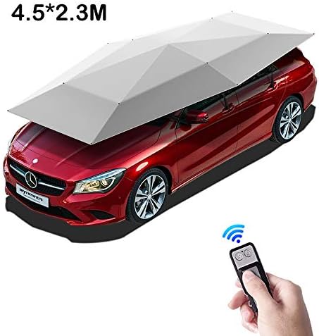 MAGO Portable Car Tent Fully-Automatic Folded Universal Car Umbrella Cover Carport with Sun Shade Anti-UV, Water-Proof, Snow Wind Proof Outdoor Camping Tent 4.5 * 2.3M