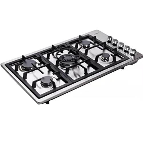 34 Inch Gas Cooktop DT5839 Stainless Steel 5 Burners Gas Cooktop LPG/NG