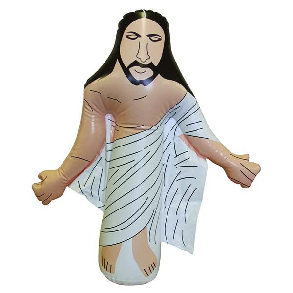 Diabolical Inflatable Jesus | Funny Christmas secret Santa gifts for Him/Her | Religious Party Festival Easter Christian