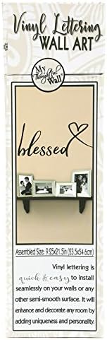 My Thoughtful Wall Blessed Vinyl Wall Decal, Black, 21 1/2 x 9 1/4 inches