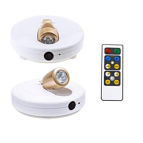 HONWELL LED Spotlight Wireless Accent Lights 2 Pack