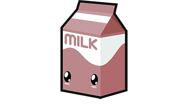 amazon com cute kawaii silly food foodie cartoon emoji vinyl sticker 12 tall chocolate milk automotive