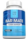Bar Mate - Hangover Relief & Liver Support Supplement - For Headache, Dizziness & Nausea Prevention - Restores Vital Electrolytes - With Prickly Pear Extract + Vitamin B12, B1 & C - 90 Capsules