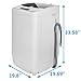 ZENSTYLE Full-Automatic Mini Multifunctional Washing Machine Portable Compact Design 10 LB Top Load Laundry Washer/Spinner w/Drain Pump, 5.74 FT Power Cord, 6.57 FT Inlet Hose