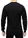 Access Men's Heavyweight Long Sleeve Thermal Crew Neck Top Black Extra Large