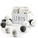 LEMON Wool Dryer Balls, All Natural, Eco-Friendly, Reusable Laundry Essentials, 12 pack - 6 white and 6 gray