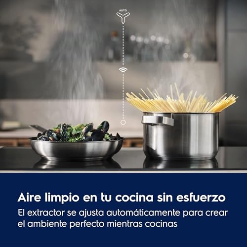 LIT6043 – Placa de Inducción Infinite, 60 cm, 4 Zonas, Biselada Extraplana, Control Táctil, Temporizador, Función Pausa, Hob2Hood, Anclaje Easy Fix
