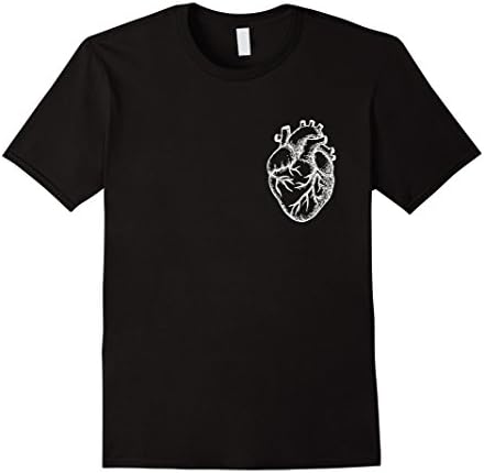 Men's Hanger Swag: Anatomical Heart T-Shirt Large Black