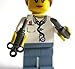 Genuine Lego Female Doctor Minifigure with Custom Syringe & Scalpel Accessories