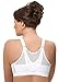 Glamorise Women's MagicLift Front Close Posture Support Bra, White, 44DD