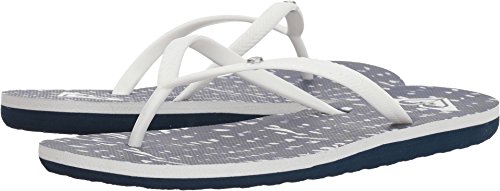 Roxy Women's Bermuda Sandal Flip Flop, blue haze, 6