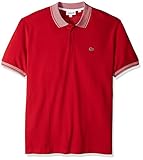 Lacoste Men's Short Pique Collar/Sleeve Contrast Reg Fit Polo, PH3938